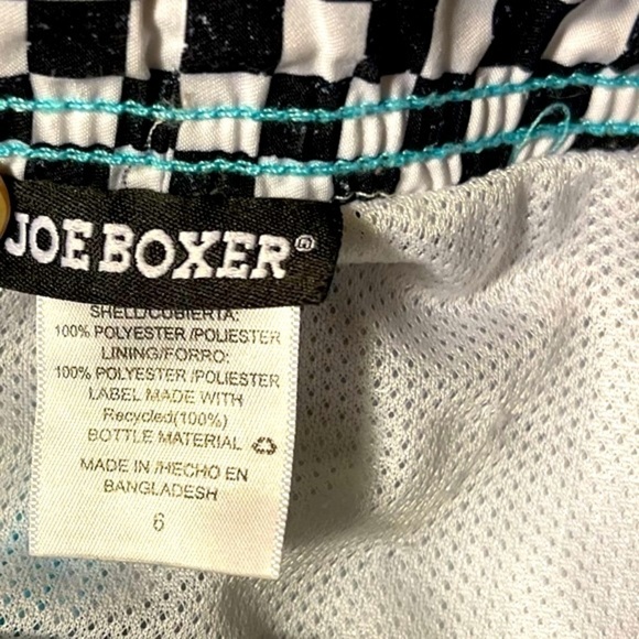 JOE BOXER Boys Aqua Blue Jaws Shark Swim Shorts Boys Size 6 Summer Beach Pool - Picture 8 of 9